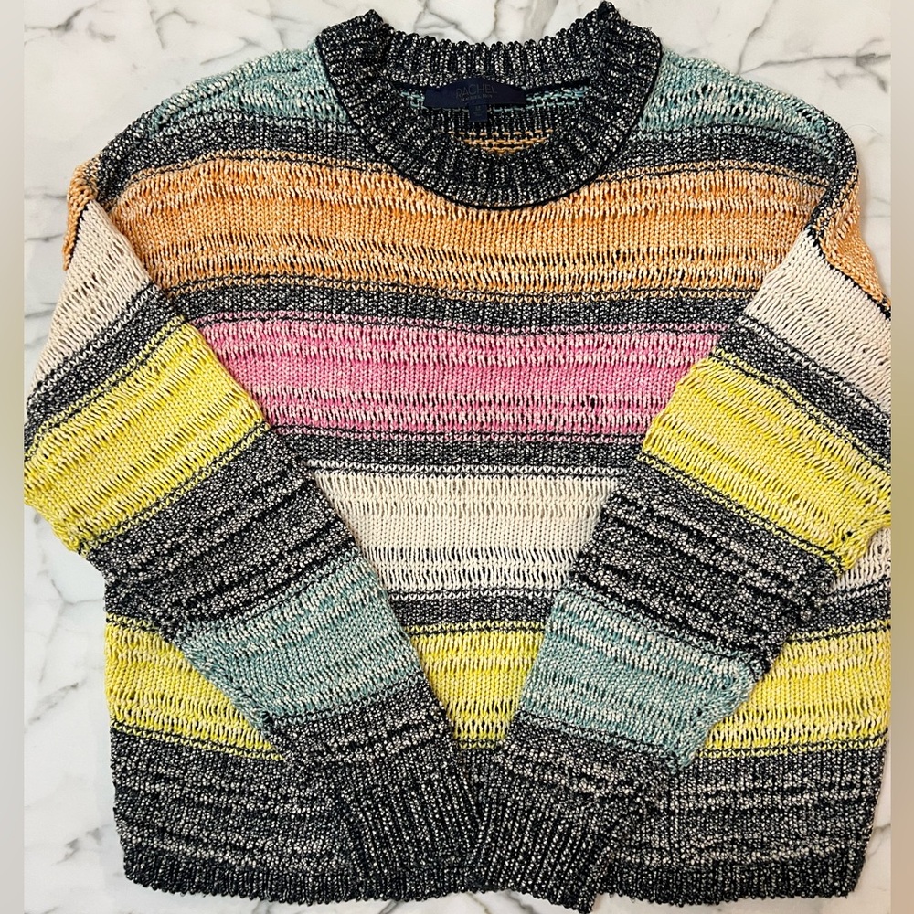 Rachel Roy Multicolor Striped Knit Sweater